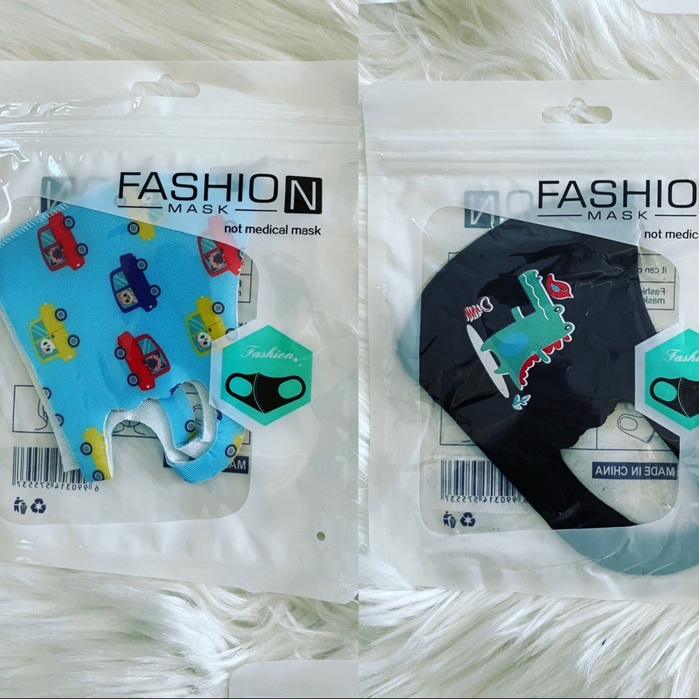 2 Face Masks for Children New